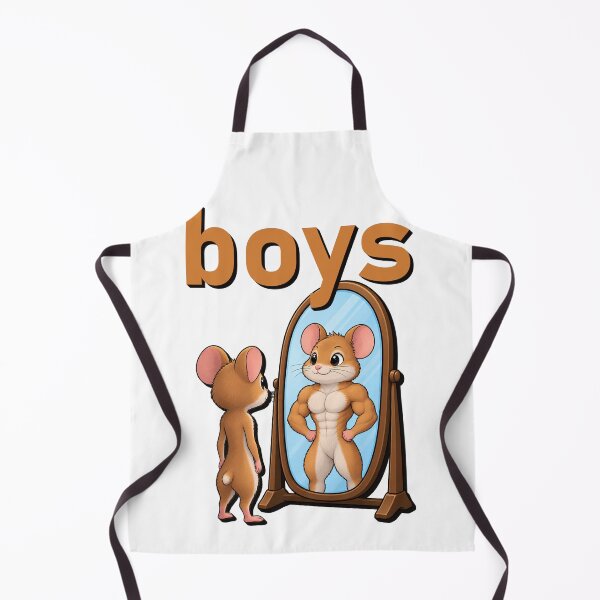 Item preview, Funny Muscular Mouse Mirror – Boys Gym Humor & Fitness Motivation designed and sold by RoyalArt21.