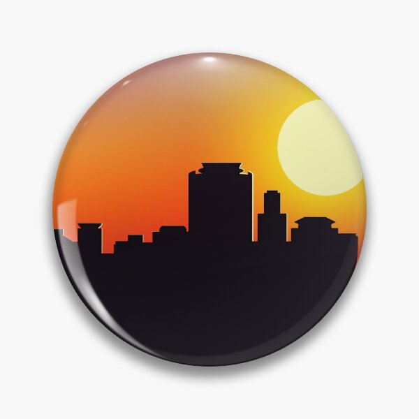 Item preview, Vibrant Twilight City Skyline designed and sold by ArtisticJump.