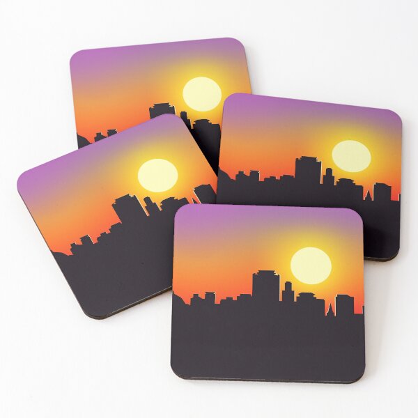 Item preview, Vibrant Twilight City Skyline designed and sold by ArtisticJump.