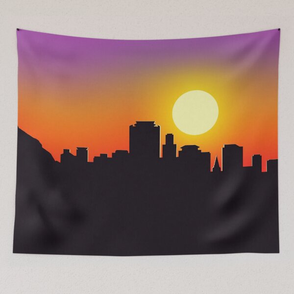 Item preview, Vibrant Twilight City Skyline designed and sold by ArtisticJump.
