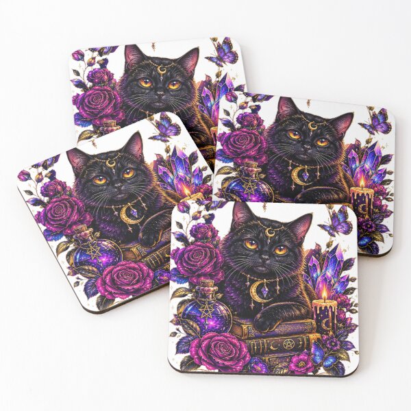 Item preview, Mystical Black Cat – Witchy Celestial Gothic Moon Fantasy designed and sold by DMQ-Designs.