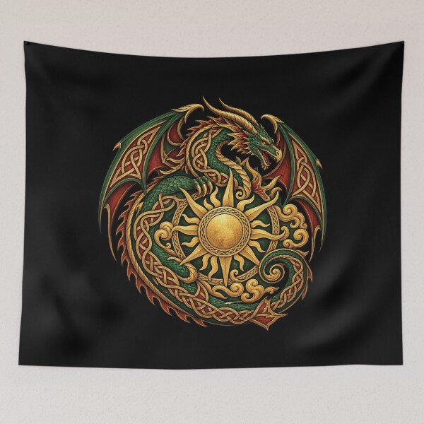 Item preview, Solar Celtic Dragon - Emblem of Power designed and sold by lAnJefurtifeu.