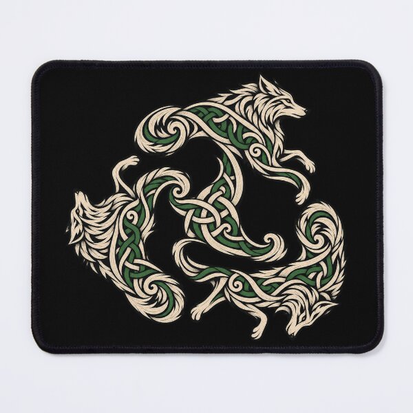 Item preview, Triskelion of the Wolves - Celtic emblem in interlacing designed and sold by lAnJefurtifeu.