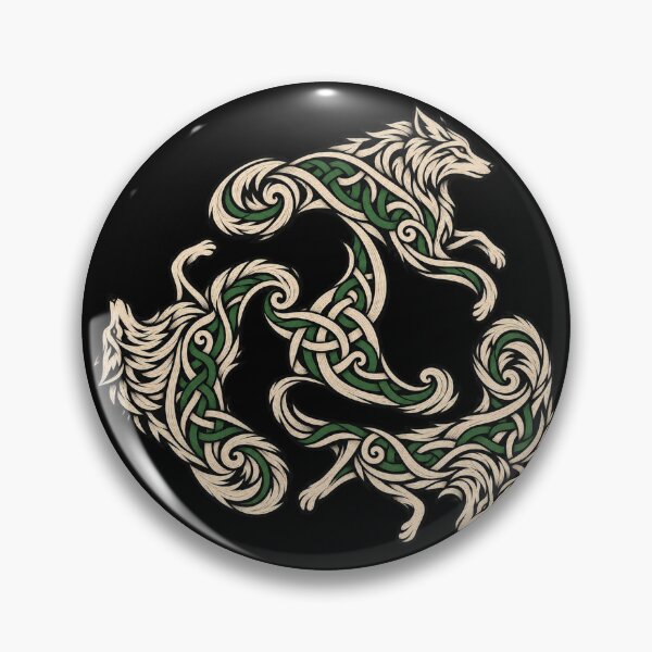 Item preview, Triskelion of the Wolves - Celtic emblem in interlacing designed and sold by lAnJefurtifeu.