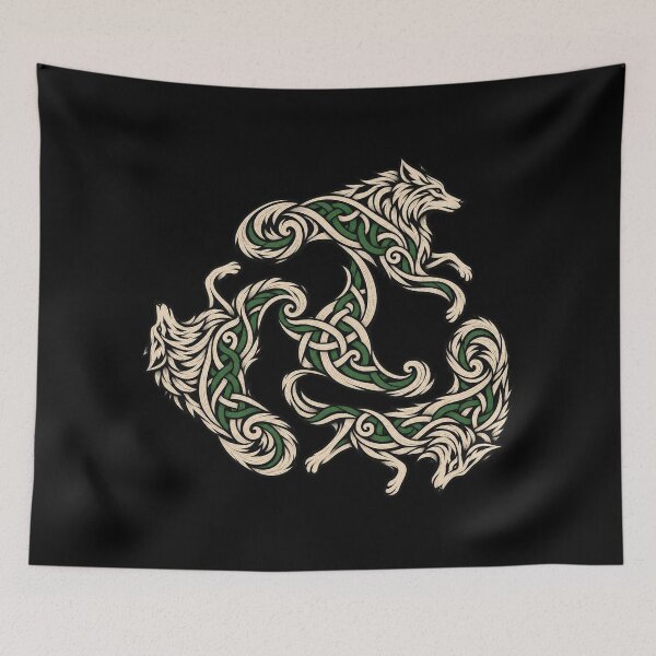 Item preview, Triskelion of the Wolves - Celtic emblem in interlacing designed and sold by lAnJefurtifeu.