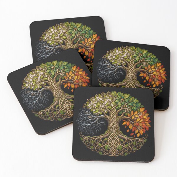 Item preview, Celtic Oak of the Four Seasons - Roots and Intertwining designed and sold by lAnJefurtifeu.
