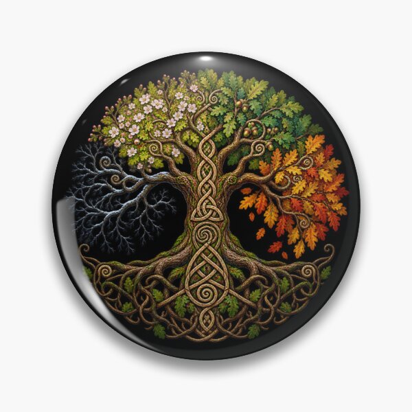 Item preview, Celtic Oak of the Four Seasons - Roots and Intertwining designed and sold by lAnJefurtifeu.
