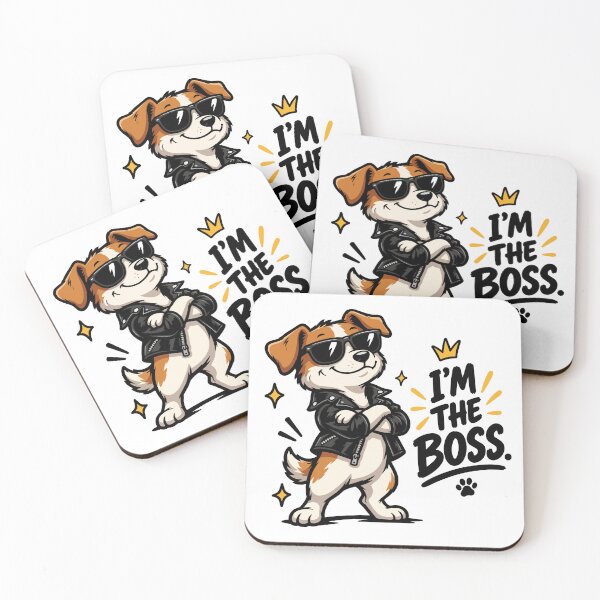 Item preview, I'm the Boss Dog – Cool Dog Cartoon designed and sold by DesignGraphica.