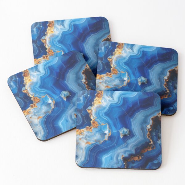 Item preview, ​Cobalt Geode Swirls designed and sold by KingsArtworx 2.
