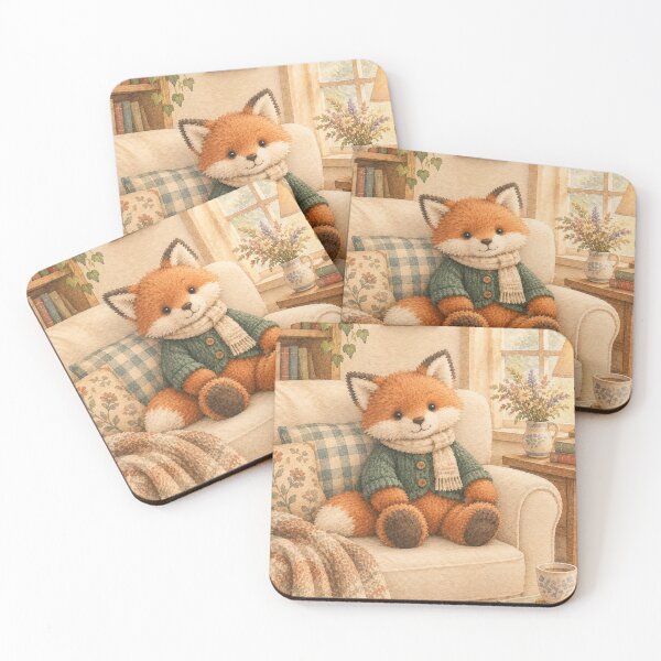 Item preview, Cozy Autumn Fox Reading Nook designed and sold by BlueBerry45.