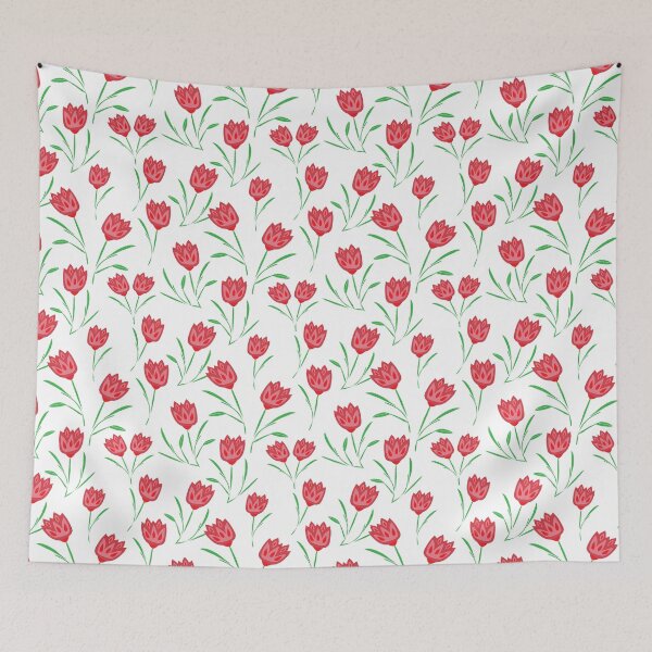 Aperçu de l'œuvre Tulipes rouges simples créée et vendue par Nana Dancer Designs.