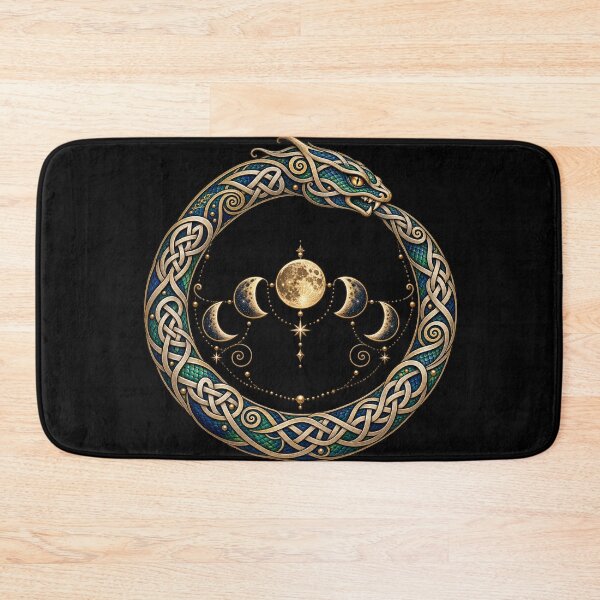 Item preview, Lunar Ouroboros - Serpent and Moon Phases designed and sold by lAnJefurtifeu.