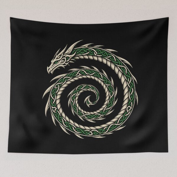 Item preview, Celtic spiral dragon - Emblem of transformation designed and sold by lAnJefurtifeu.
