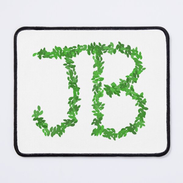Item preview, Botanical Letters JB - Green Leaf Monogram Initials designed and sold by iampaulmorris.