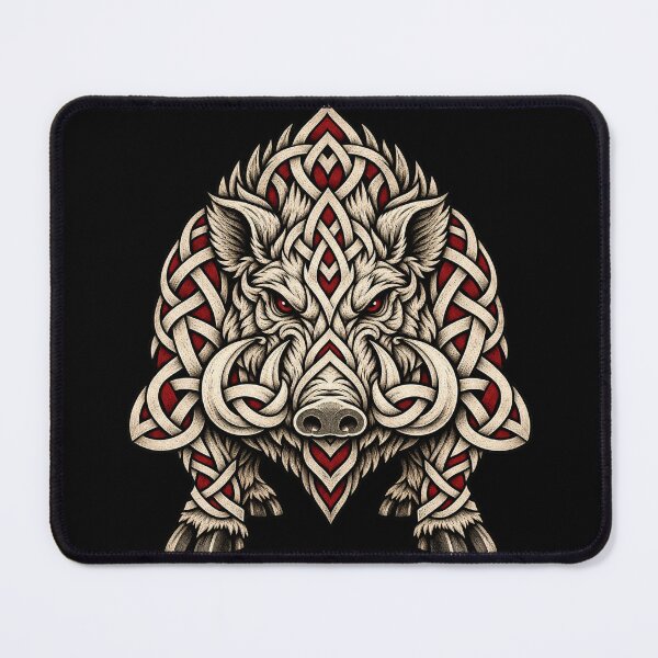 Item preview, Boar with a knotted shield - Celtic emblem of courage designed and sold by lAnJefurtifeu.