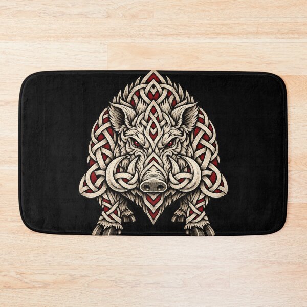 Item preview, Boar with a knotted shield - Celtic emblem of courage designed and sold by lAnJefurtifeu.