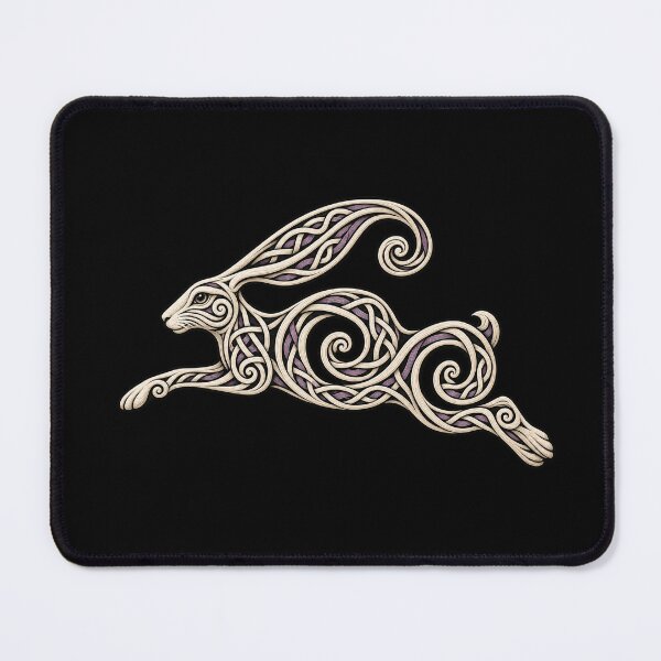 Item preview, Triple spiral hare - Celtic lunar emblem designed and sold by lAnJefurtifeu.