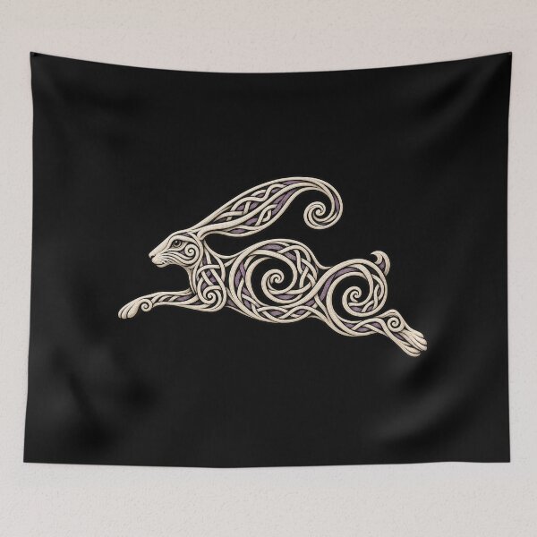 Item preview, Triple spiral hare - Celtic lunar emblem designed and sold by lAnJefurtifeu.