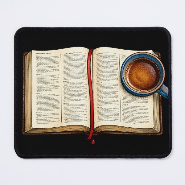 Item preview, Open Bible and Morning Coffee Devotional Art designed and sold by Francisbb.