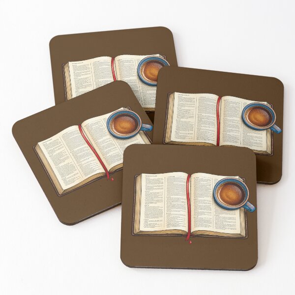 Item preview, Open Bible and Morning Coffee Devotional Art designed and sold by Francisbb.