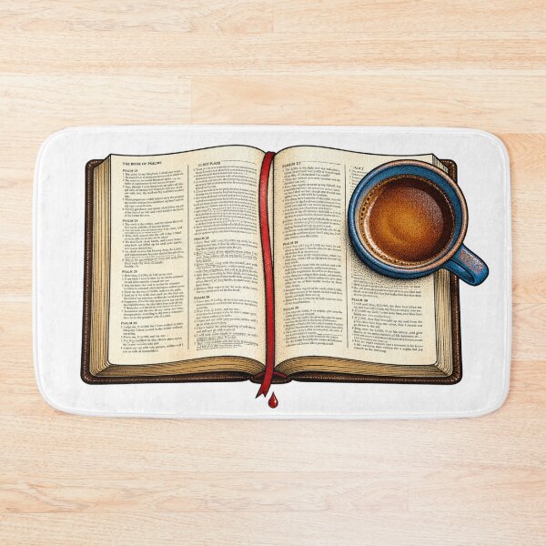 Item preview, Open Bible and Morning Coffee Devotional Art designed and sold by Francisbb.