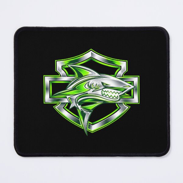 Item preview, Lime Green Shark Logo designed and sold by ArtSantosv.