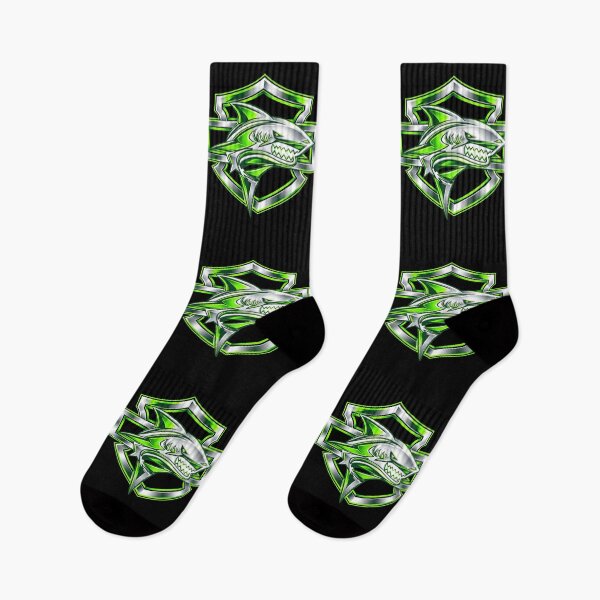 Item preview, Lime Green Shark Logo designed and sold by ArtSantosv.