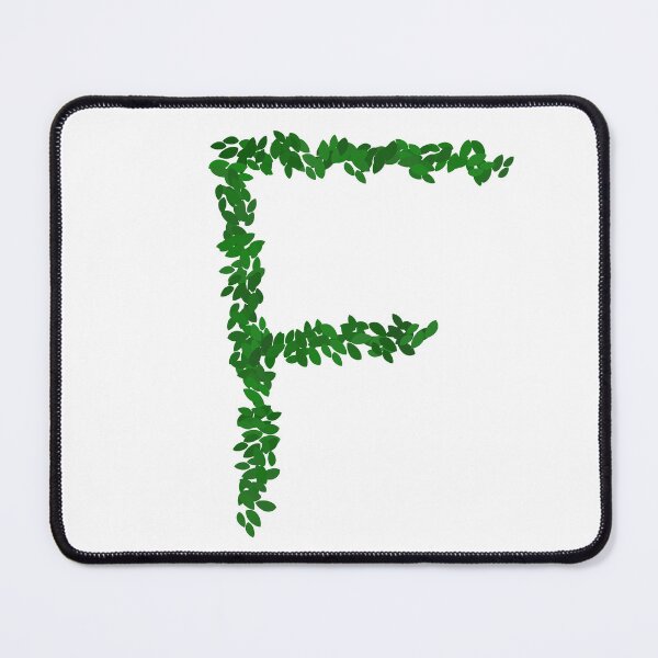 Item preview, Botanical Letter F - Green Leaf Monogram Initial designed and sold by iampaulmorris.