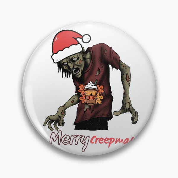 Item preview, Merry Creepmas Zombie Santa - Funny Spooky Christmas Sticker designed and sold by Neworld24.
