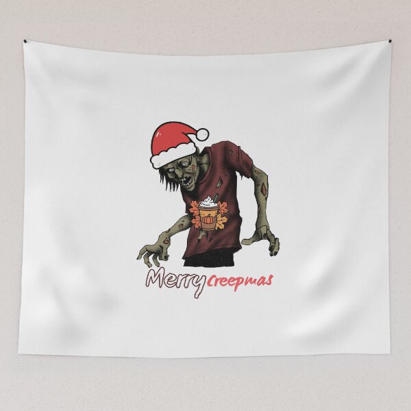 Item preview, Merry Creepmas Zombie Santa - Funny Spooky Christmas Sticker designed and sold by Neworld24.