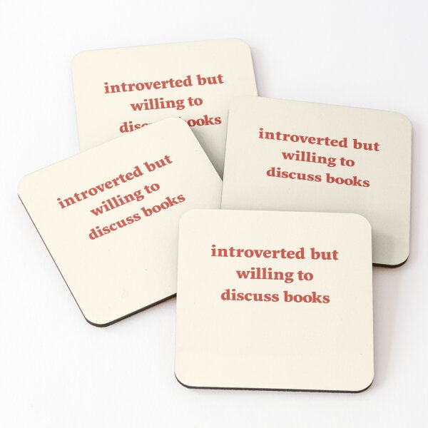 Item preview, Introverted But Willing to Discuss Books designed and sold by SassCity.