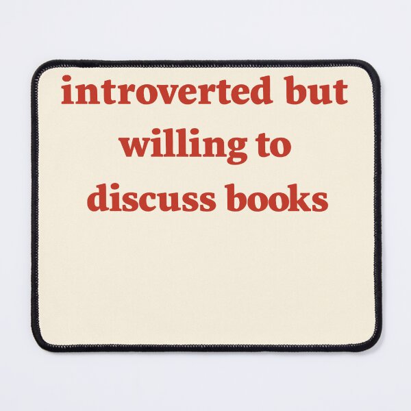 Item preview, Introverted But Willing to Discuss Books designed and sold by SassCity.