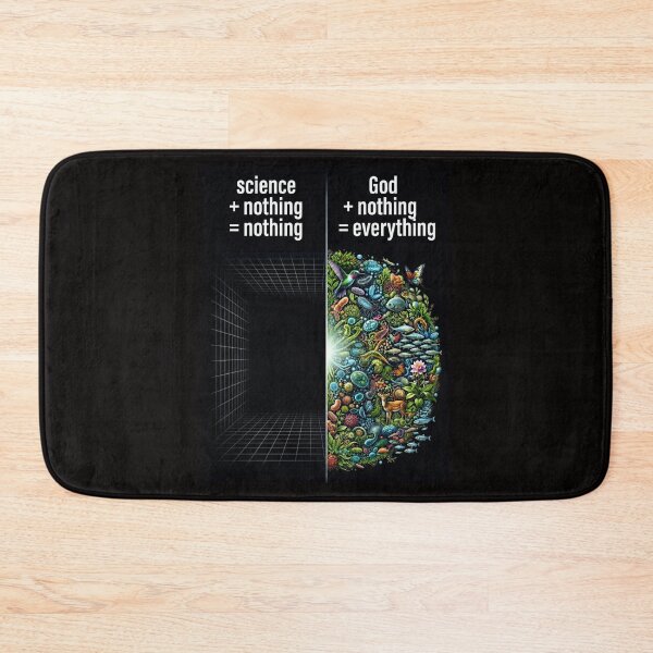 Item preview, Science Plus Nothing Equals Nothing God Plus Nothing Equals Everything designed and sold by FrozenFits.