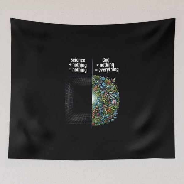 Item preview, Science Plus Nothing Equals Nothing God Plus Nothing Equals Everything designed and sold by FrozenFits.
