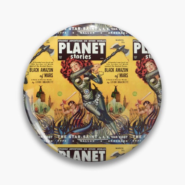 Item preview, Planet Stories Magazine (March 1951) "Black Amazon of Mars" - Cover  Art by Allen Anderson designed and sold by centuryretromedia.