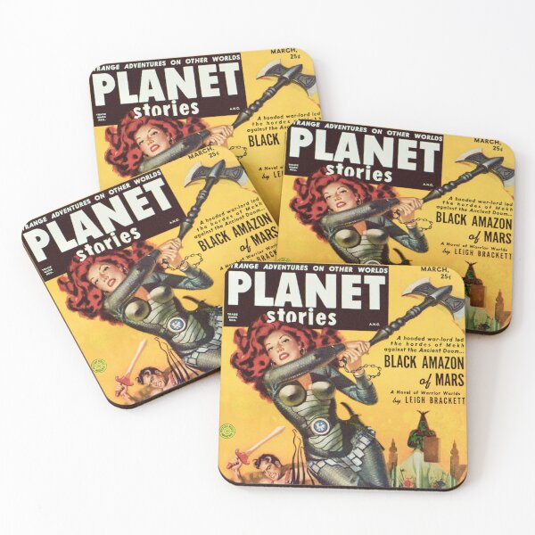 Item preview, Planet Stories Magazine (March 1951) "Black Amazon of Mars" - Cover  Art by Allen Anderson designed and sold by centuryretromedia.