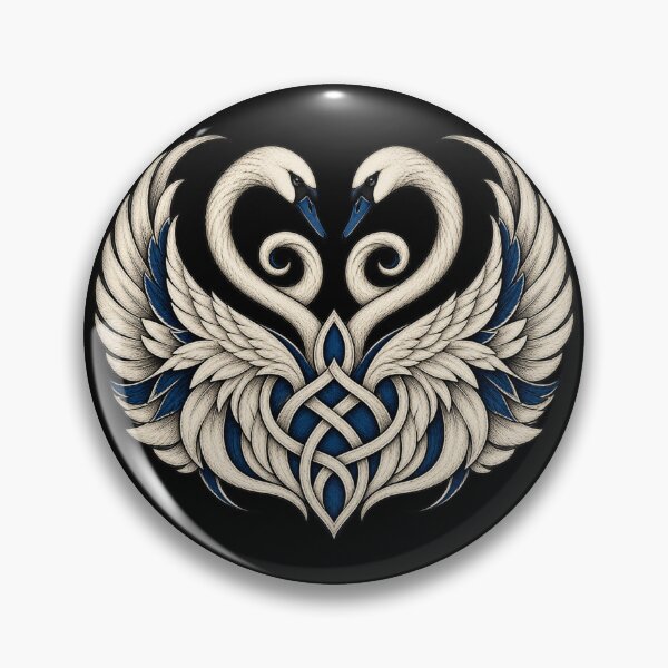Item preview, Double spiral swans - Celtic emblem of union designed and sold by lAnJefurtifeu.