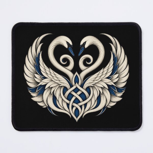 Item preview, Double spiral swans - Celtic emblem of union designed and sold by lAnJefurtifeu.