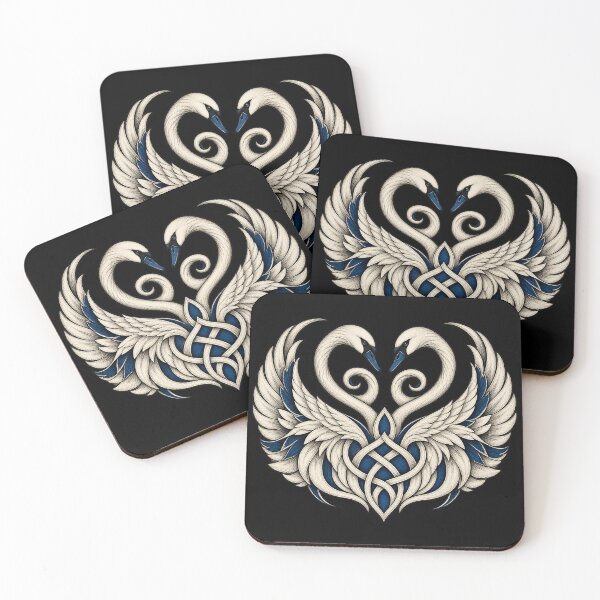 Item preview, Double spiral swans - Celtic emblem of union designed and sold by lAnJefurtifeu.