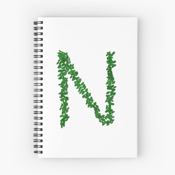 Item preview, Botanical Letter N - Green Leaf Monogram Initial designed and sold by iampaulmorris.
