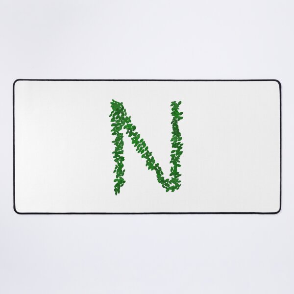 Item preview, Botanical Letter N - Green Leaf Monogram Initial designed and sold by iampaulmorris.