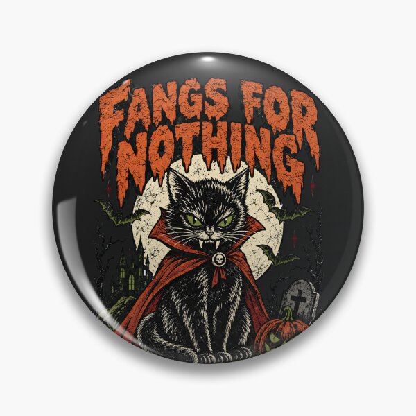 Item preview, Funny Fangs For Nothing Vampire Black Cat designed and sold by legendaryskins.