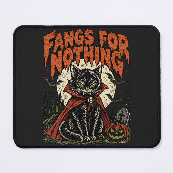 Item preview, Funny Fangs For Nothing Vampire Black Cat designed and sold by legendaryskins.