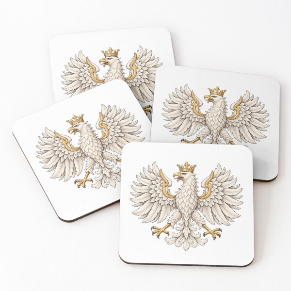 Item preview, Polish White Eagle — Crowned Heraldic Emblem designed and sold by Larkfound Studio.