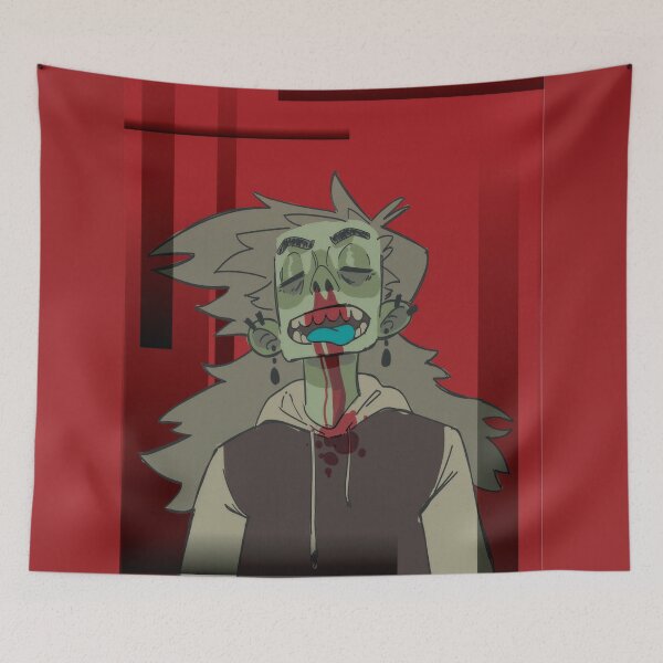 Item preview, Bloody Nose Dark Cartoon Portrait designed and sold by Rae-Eastin.