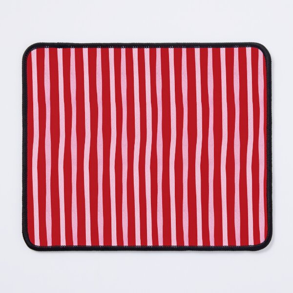 Item preview, Red Cherry and Pink Vertical Stripes Preppy Aesthetic Pattern | Retro Red and Light Pink Striped Pattern Gift for Women | Coquette Red and Pink Vertical Stripes Nursery and Room Decor designed and sold by VivaFy.