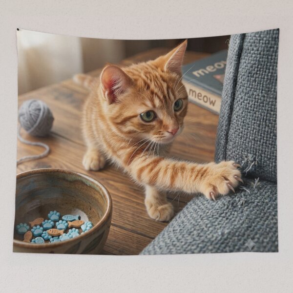 Item preview, My kitten, ​Tazzy's Couch Scratch designed and sold by KingsArtworx 2.