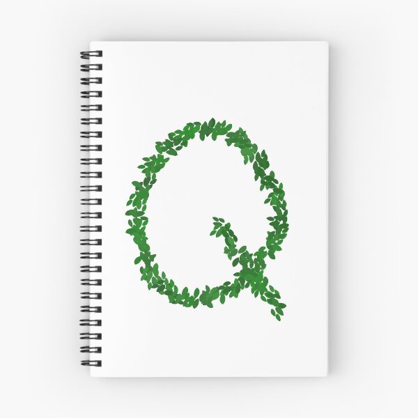 Item preview, Botanical Letter Q - Green Leaf Monogram Initial designed and sold by iampaulmorris.