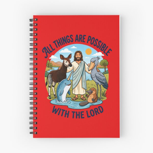Item preview, Quirky Animals & Jesus Illustration designed and sold by FrozenFits.