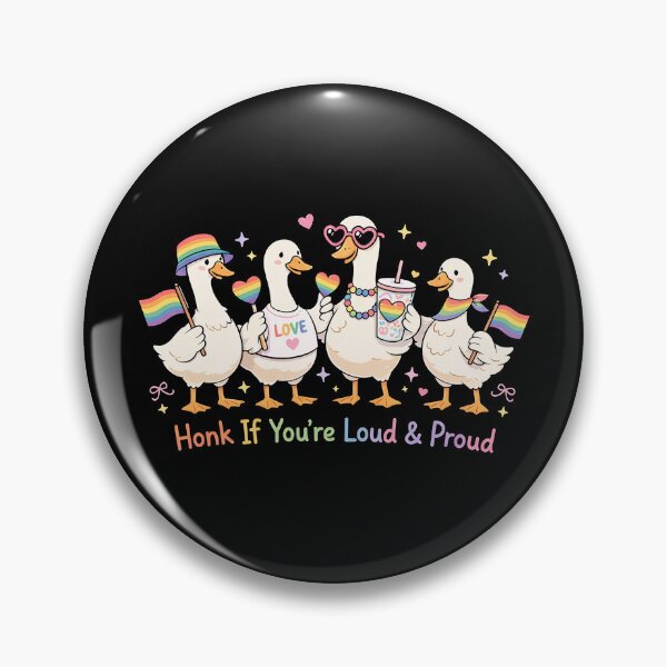 Item preview, Cute Pride Geese Loud and Proud designed and sold by SassCity.